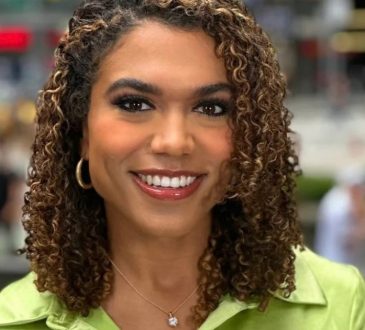 Fox News correspondent CB Cotton during a professional television news appearance