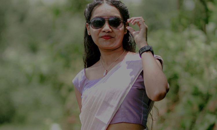 Mamitha Baiju in a portrait from her early life in Kidangoor, Kerala