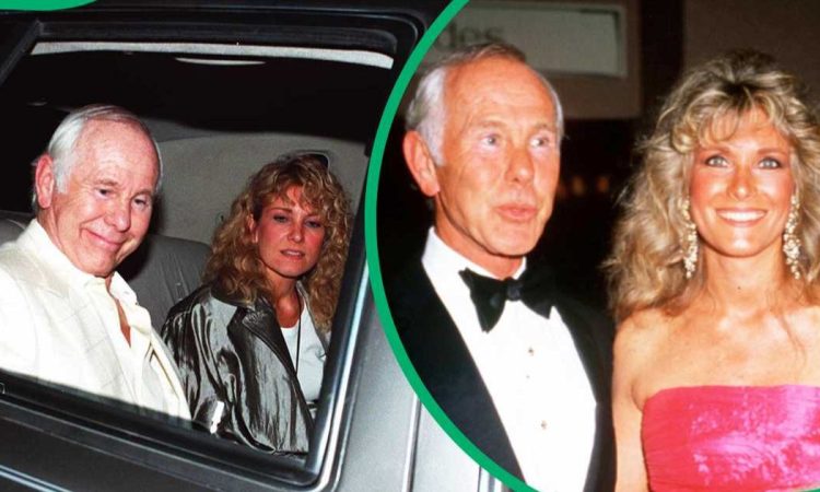 Alexis Maas and Johnny Carson at a public appearance